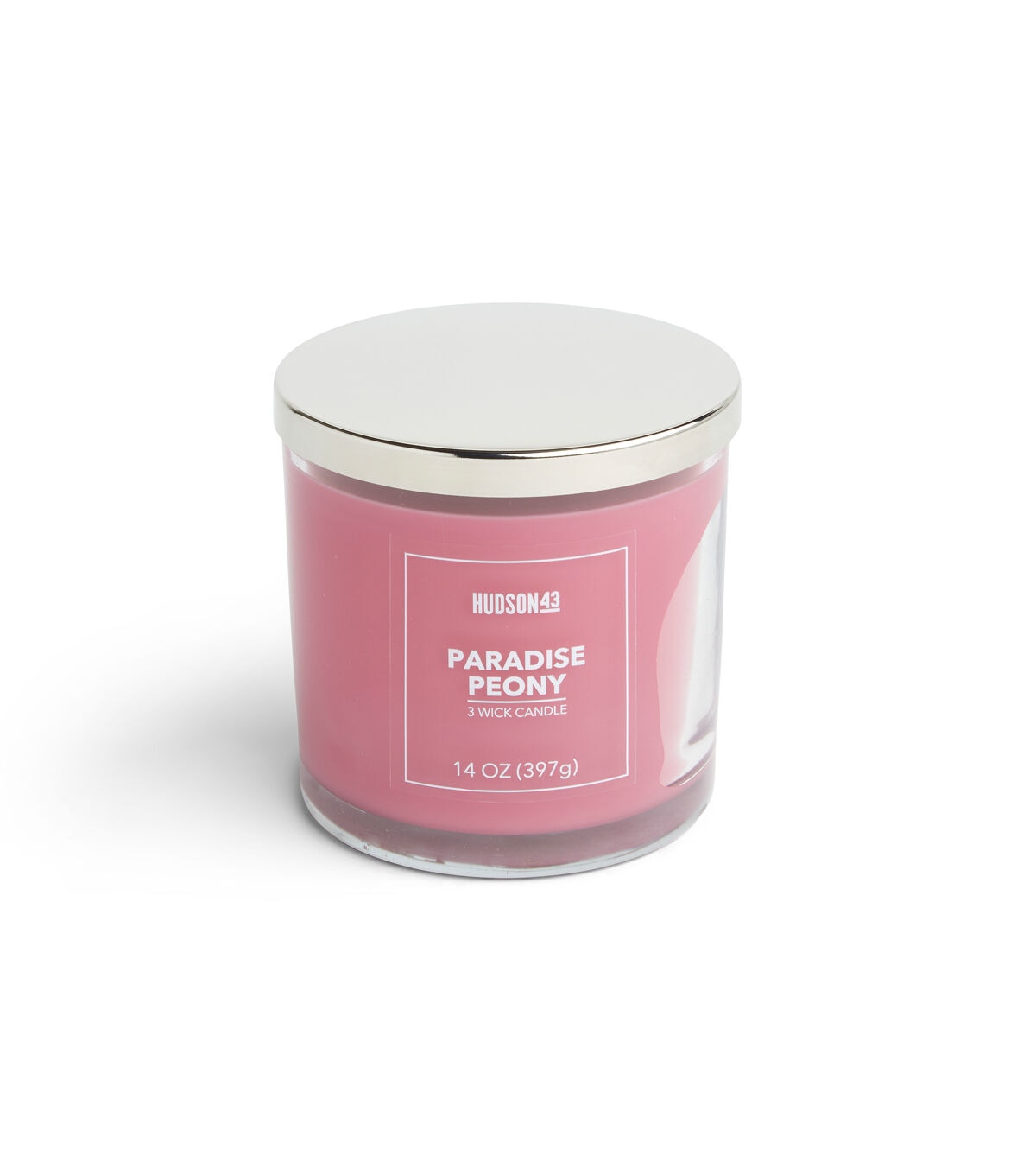 14oz Paradise Peony Scented Jar Candle by Hudson 43