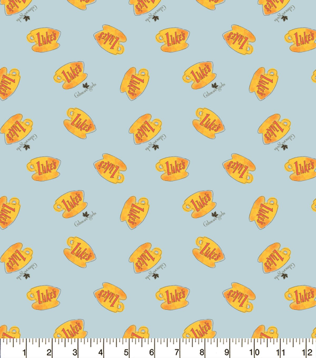 Gilmore Girls Lukes Diner Cotton Fabric