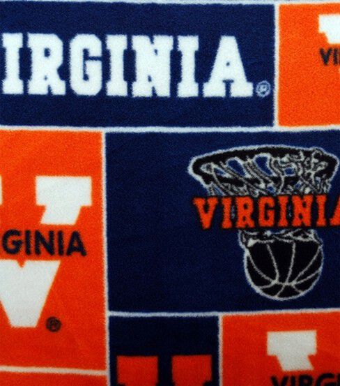 University of Virginia Cavaliers Fleece Fabric Block