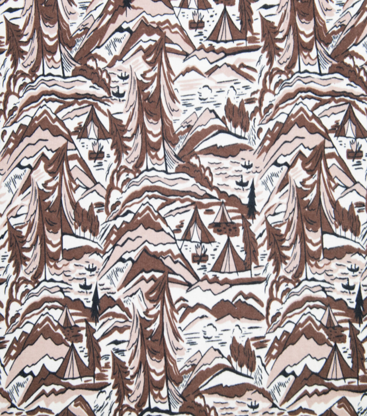 Super Snuggle Sketched Landscape Flannel Fabric