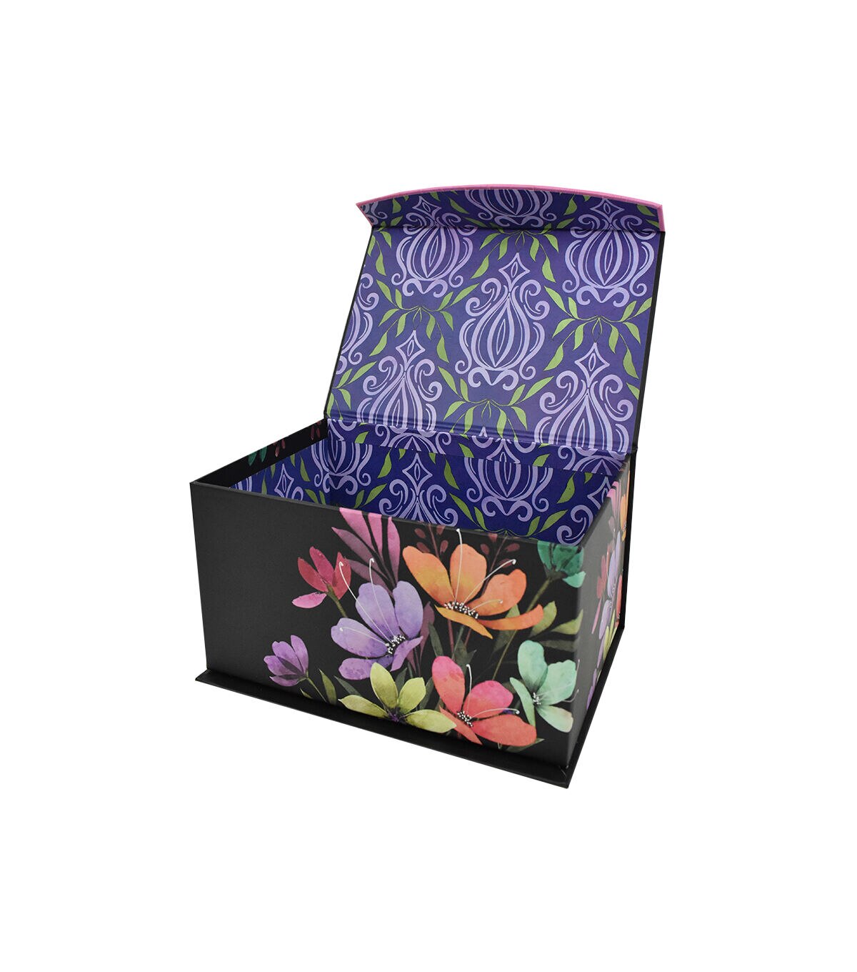 8 Blooms & Damask Fliptop Box by Hudson 43