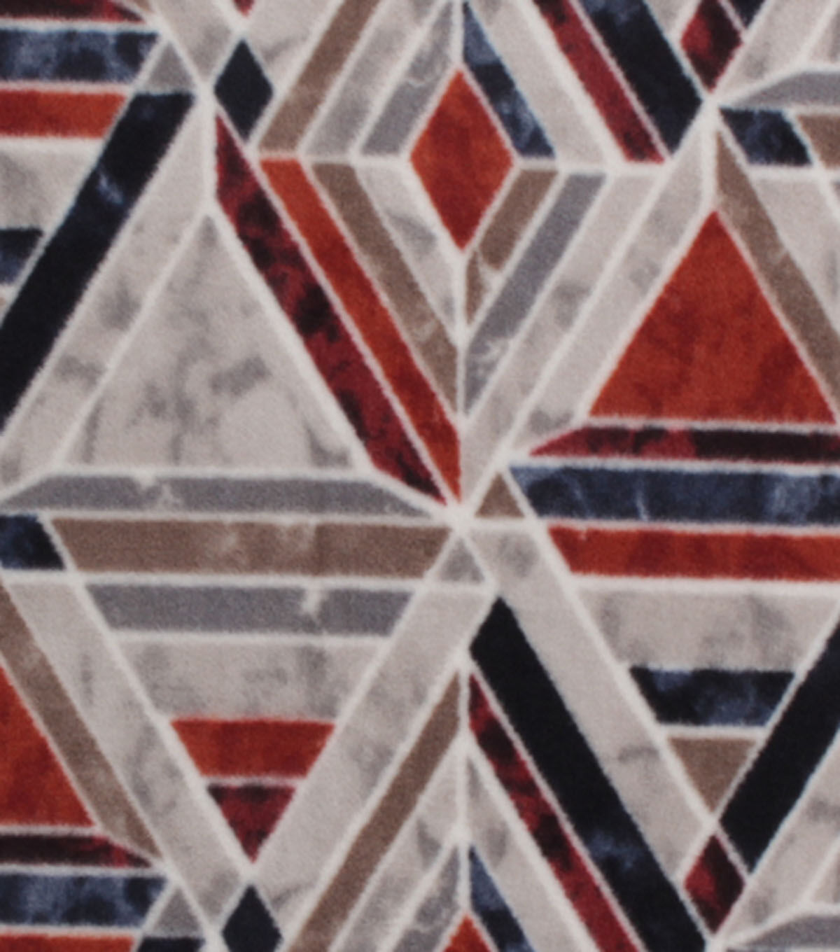 Marbled Triangles Anti Pill Fleece Fabric