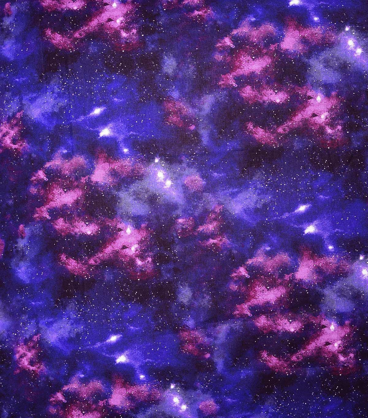 Purple Galactic Blender Quilt Cotton Fabric by Keepsake Calico