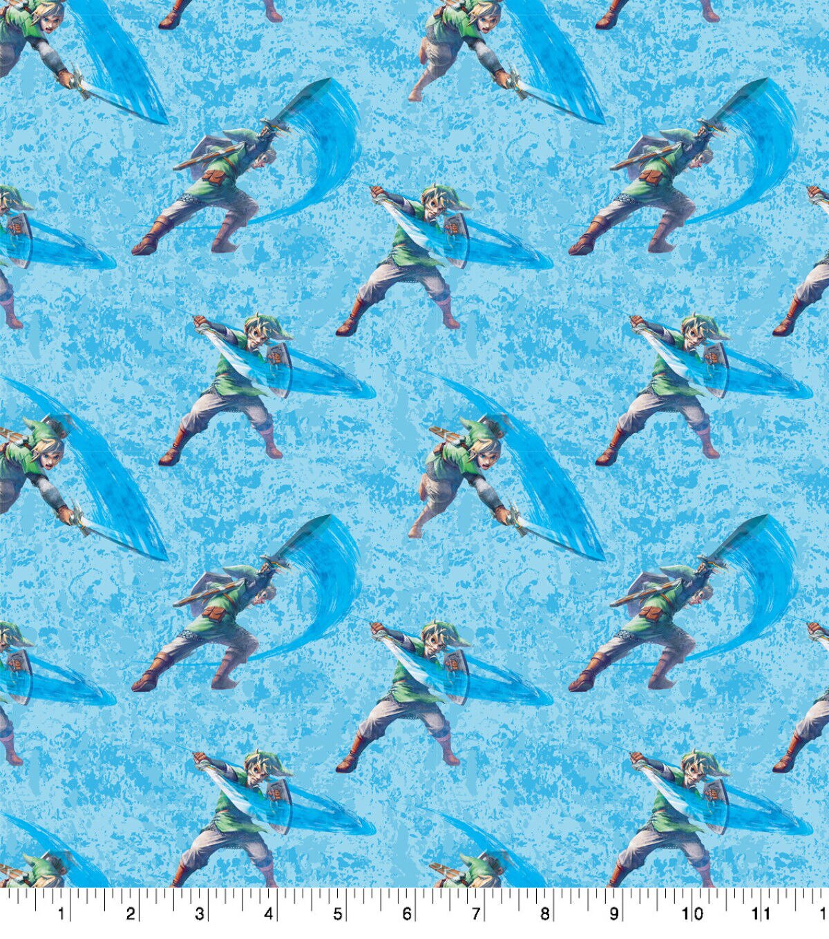 Legend Of Zelda Link Action Cotton Fabric