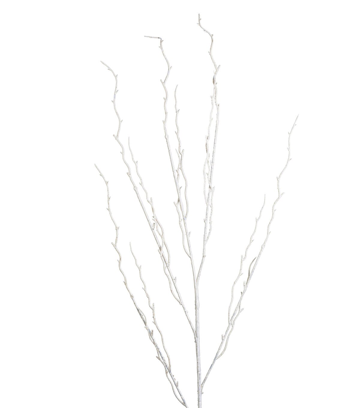 35 White Glitter Branch Stem by Bloom Room