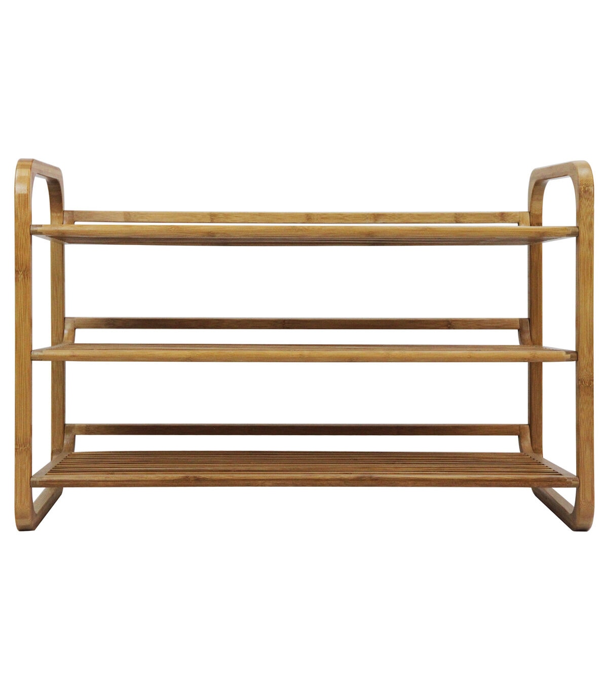 Oceanstar 29.5 x 20 Brown 3 Tier Bamboo Shoe Rack