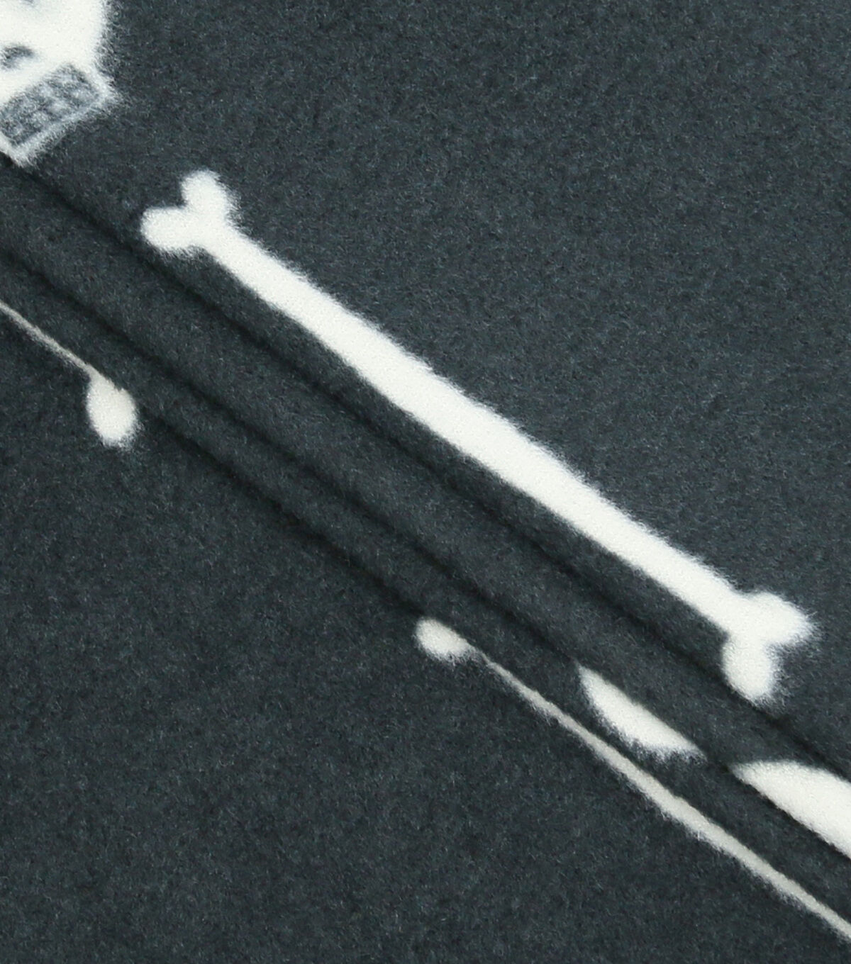 POP! Halloween Skeleton Stripe Lightweight Fleece Fabric