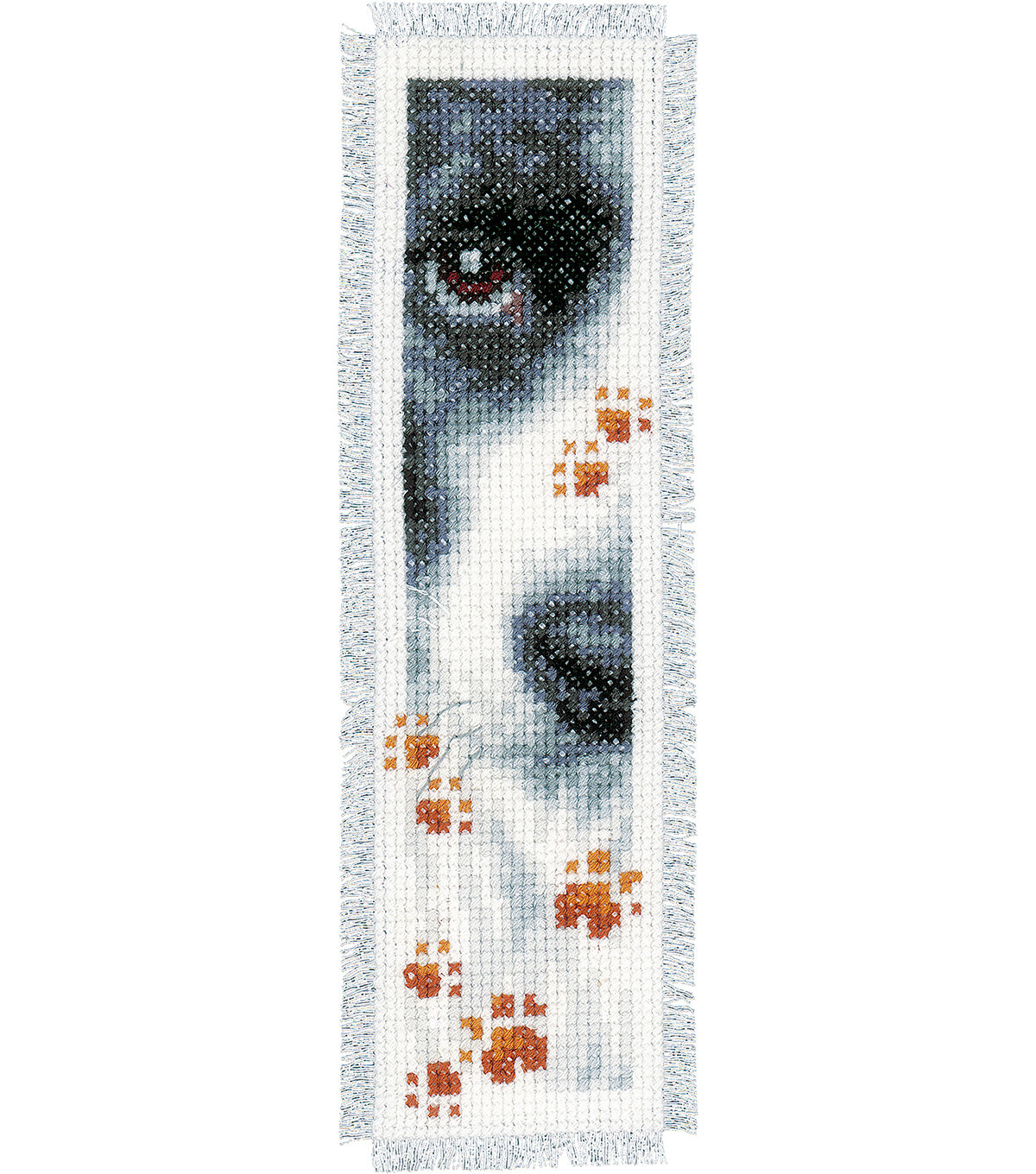Vervaco 2 x 8 Dog & Cat Bookmark Counted Cross Stitch Kit 2ct