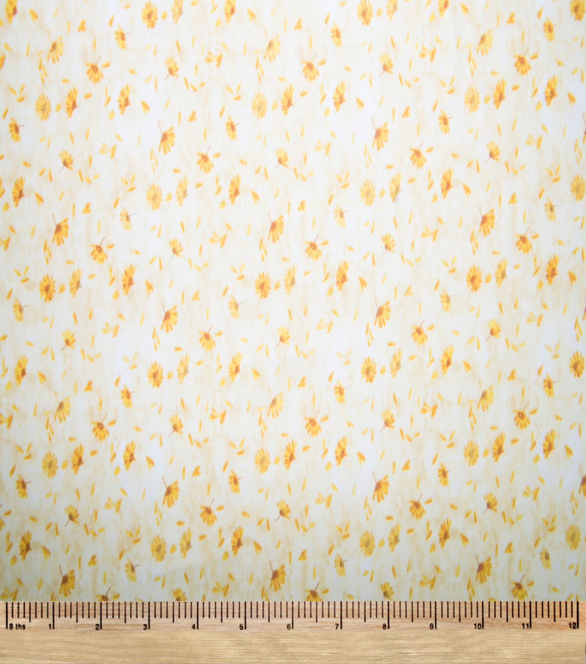 Yellow Floral Super Snuggle Flannel Fabric