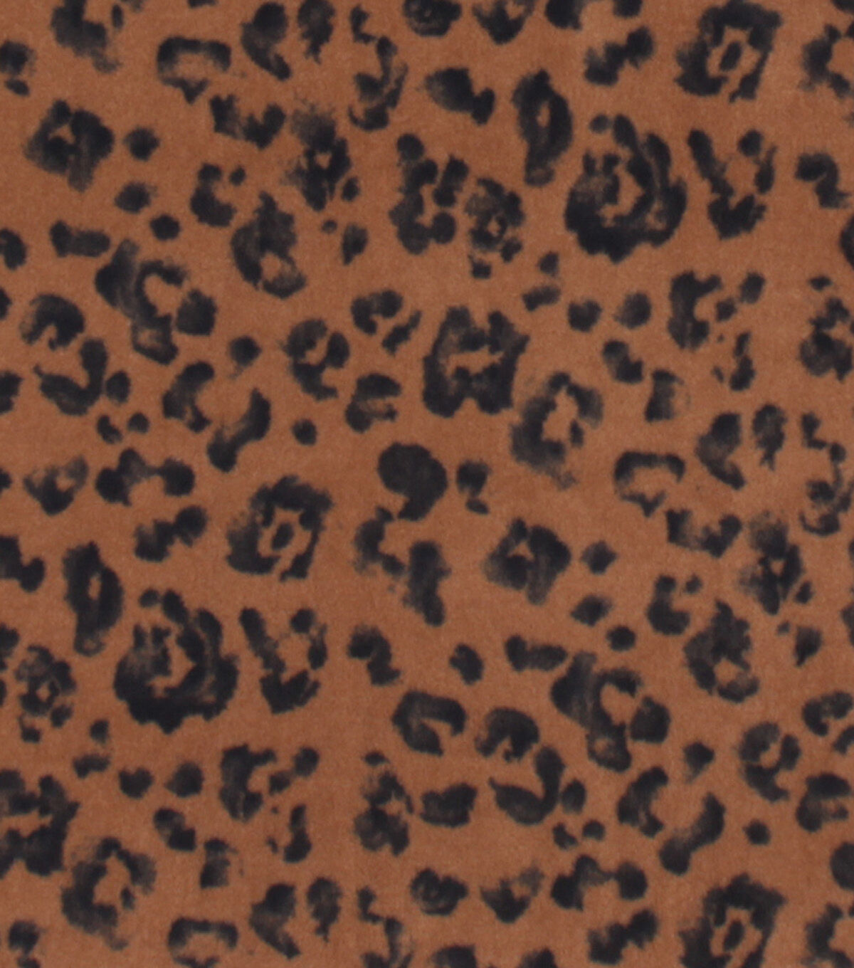 Cheetah Print on Brown Anti Pill Fleece Fabric