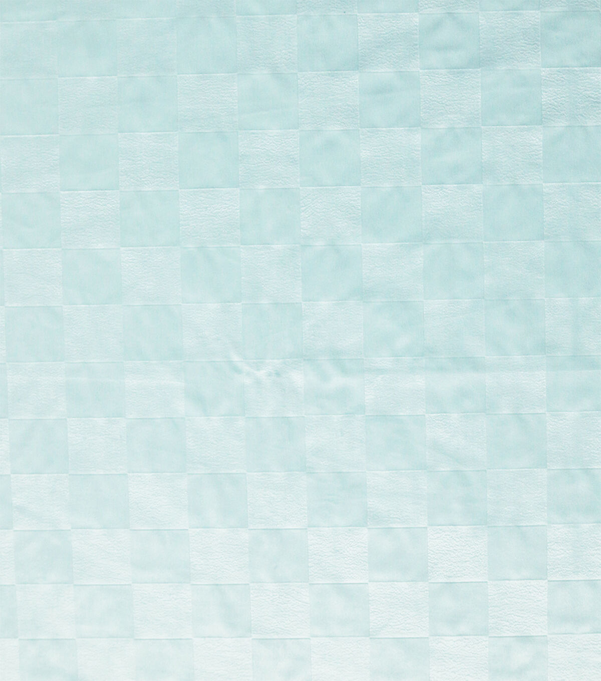 Embossed Aqua Checkerboard Soft & Minky Fleece Fabric