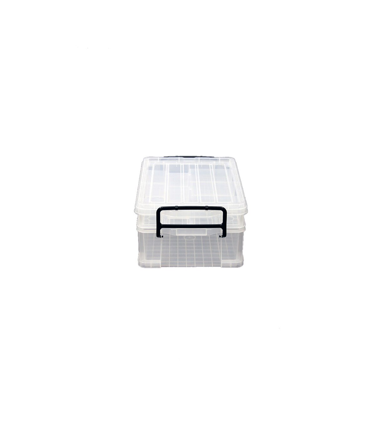17 x 12 Stackable Durable Plastic Storage Bin With Lid by Top Notch