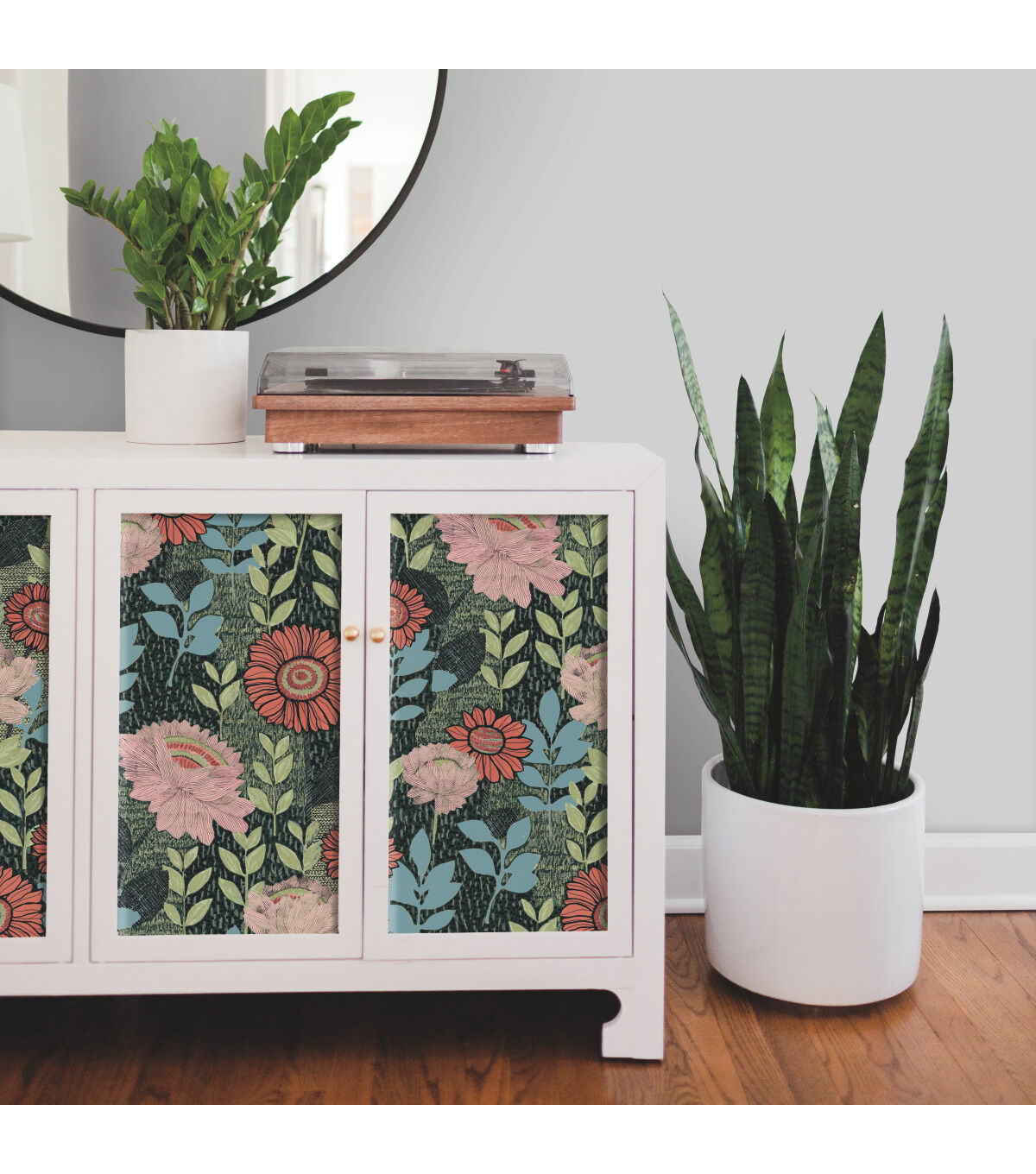 Tamara Day Botanical Green Peel & Stick Wallpaper By Roommates