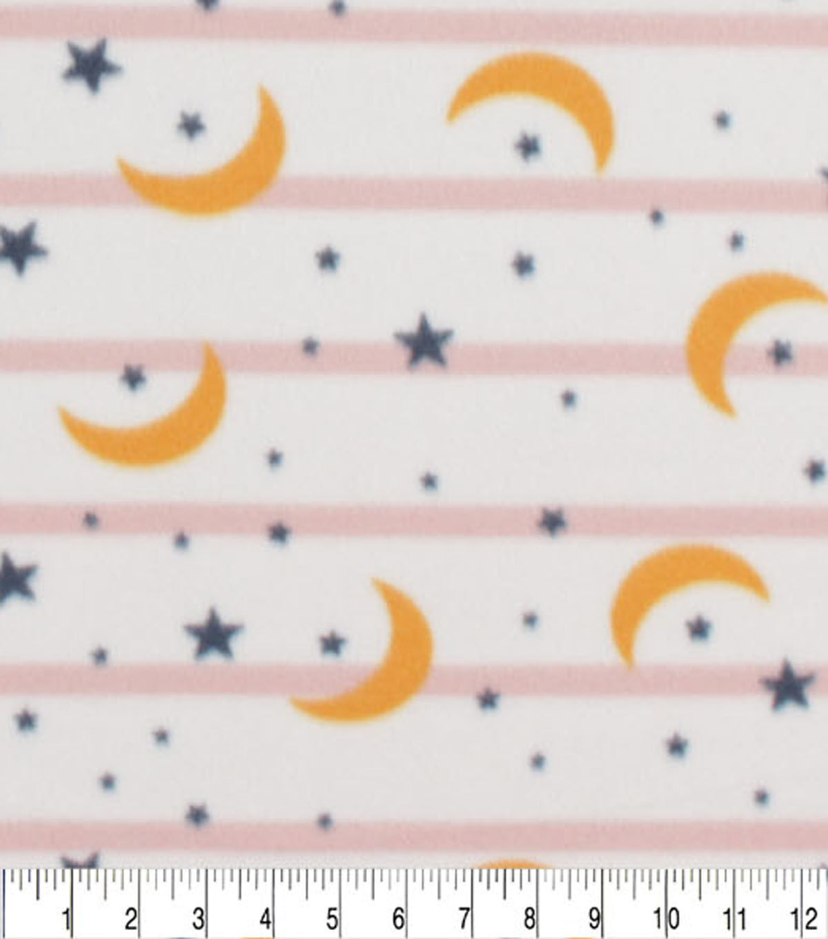 Moon and Stars Blizzard Fleece Fabric