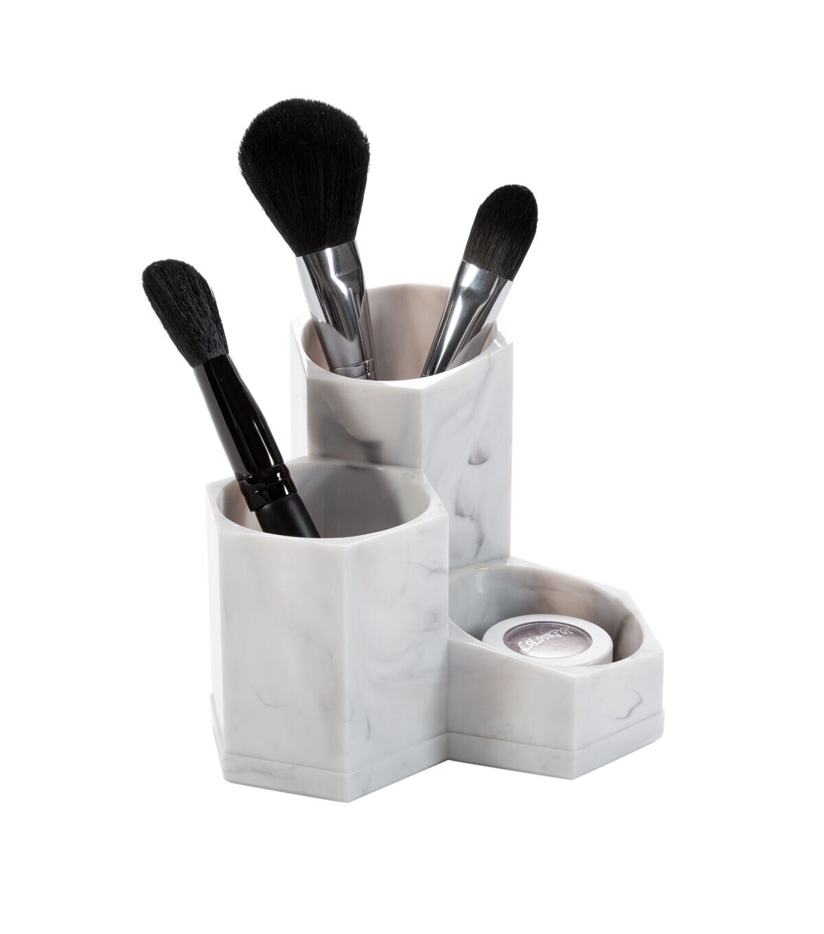 Simplify 5 Marble 3 Compartment Pencil Brush Holder