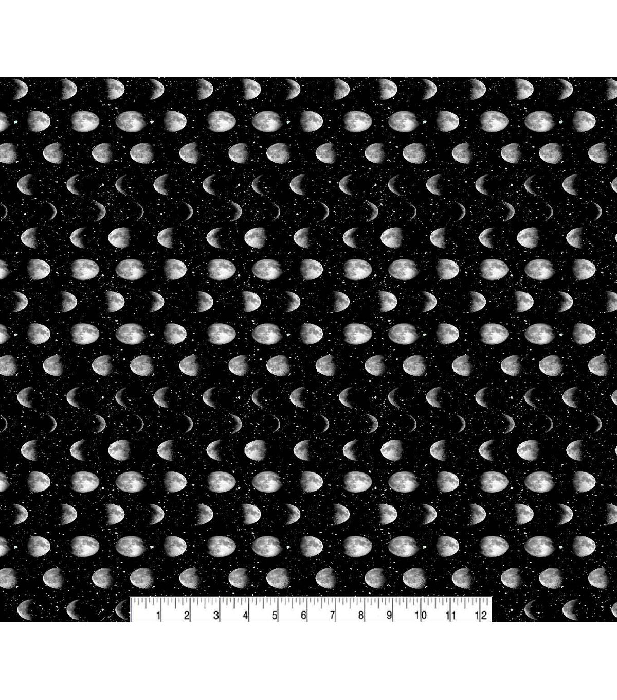 Moon Phases Super Snuggle Flannel Fabric
