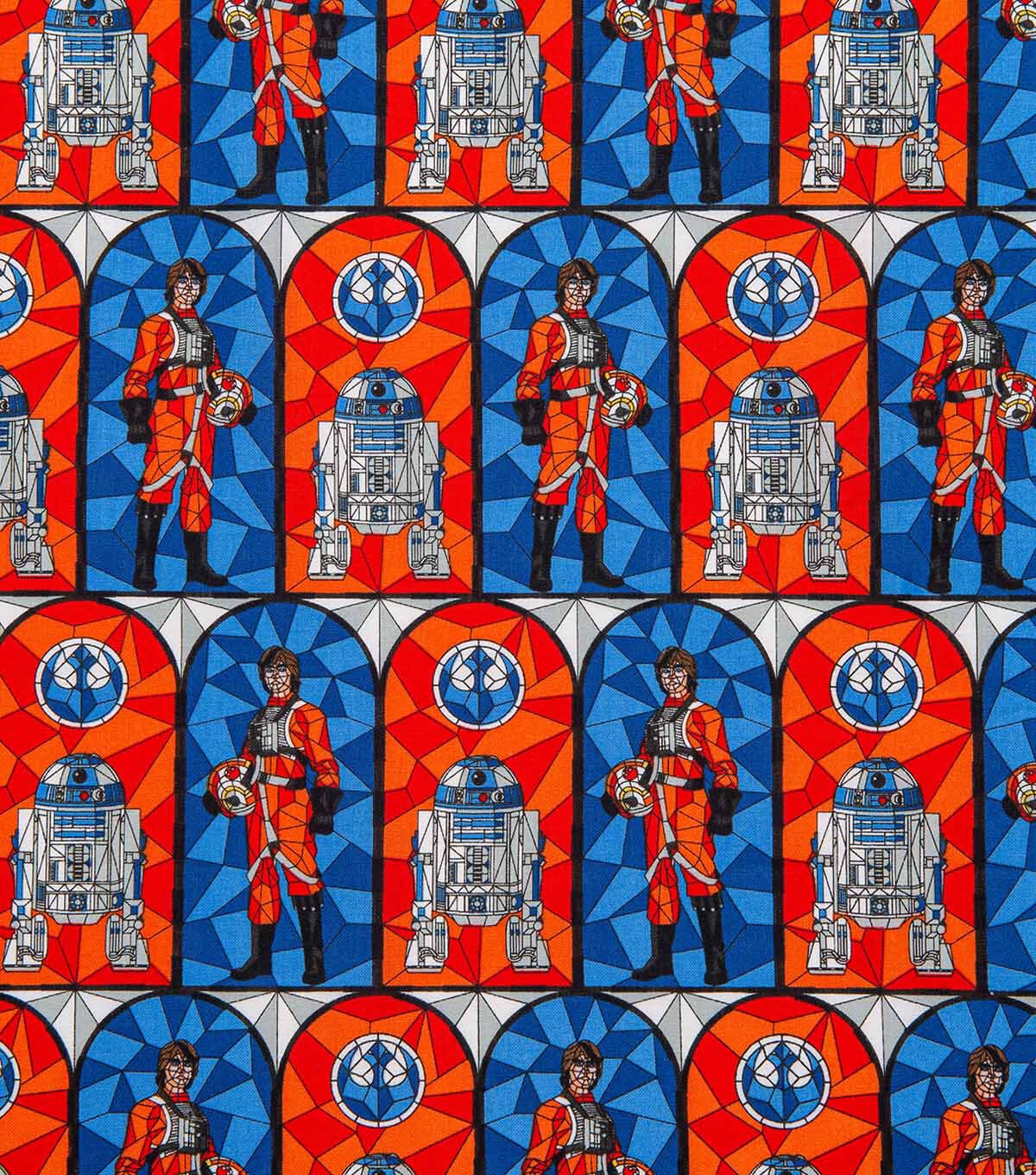 Star Wars Stain Glass Rebellion Cotton Fabric