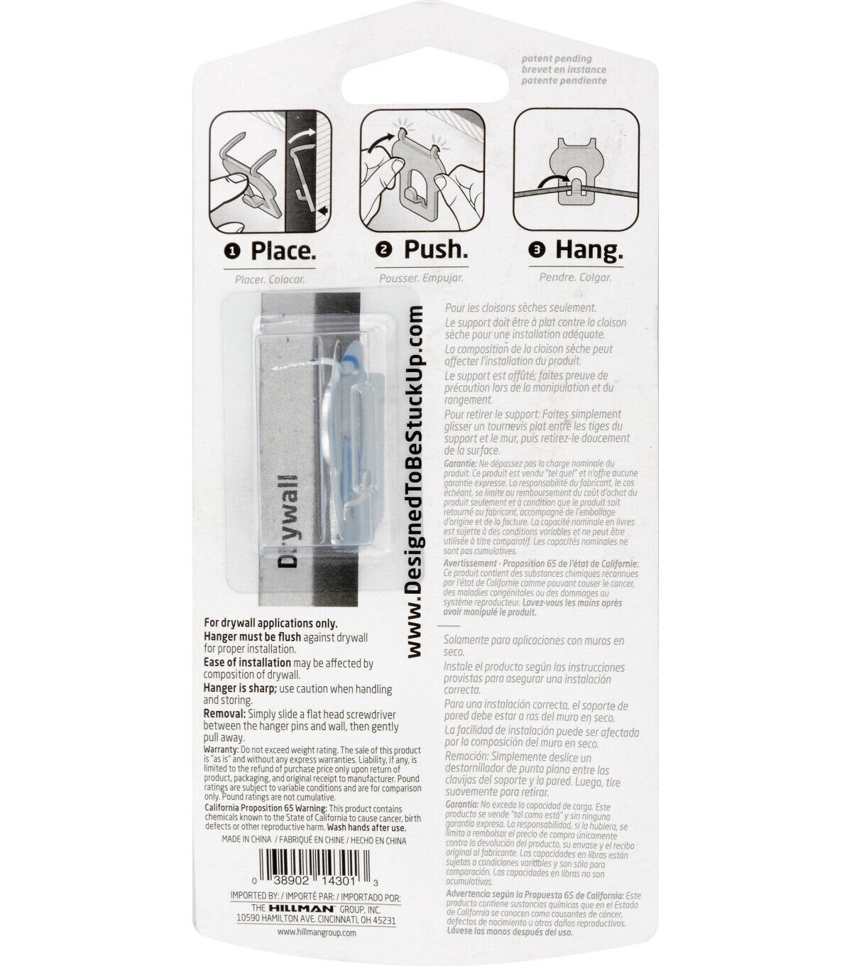 High & Mighty 40lbs Picture Hangers 2pk