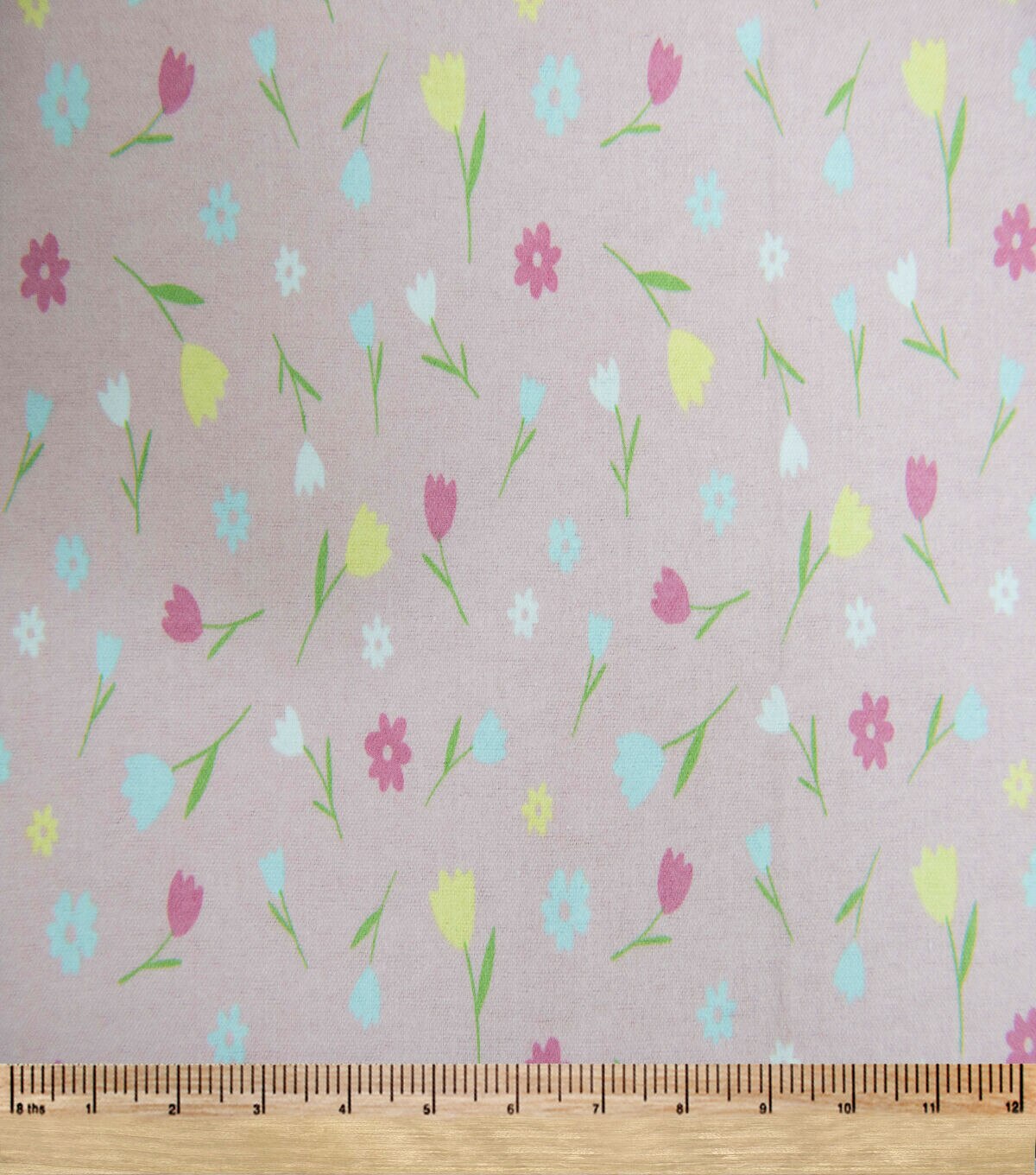POP! Super Snuggle Tossed Tulips Flannel Fabric