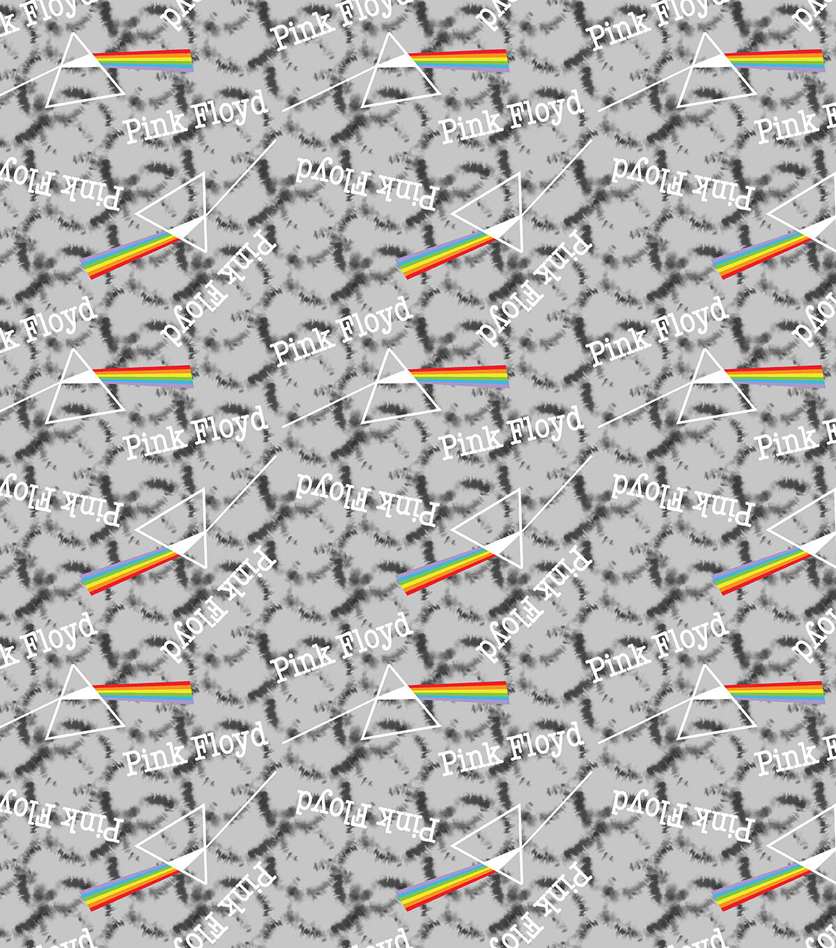 Pink Floyd Tye Dye Dark Side Cotton Fabric