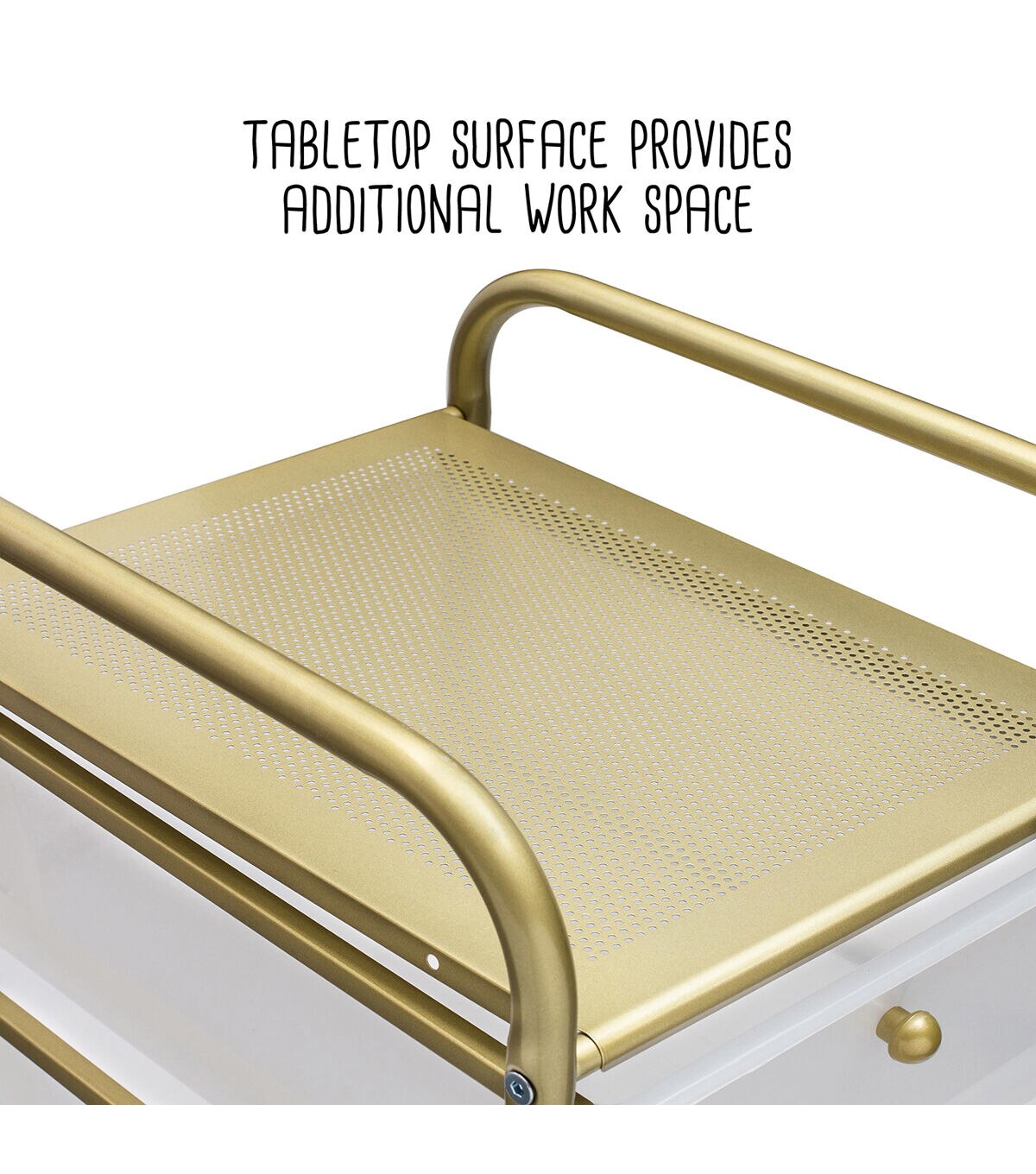 37 Rolling Storage Cart With 5 Plastic Drawers