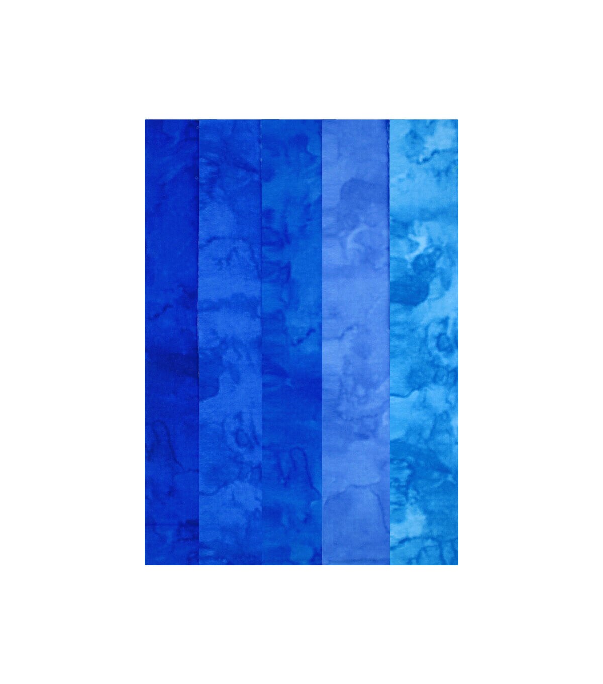 2.5 x 42 Blue Texture Cotton Fabric Roll 20ct by Keepsake Calico