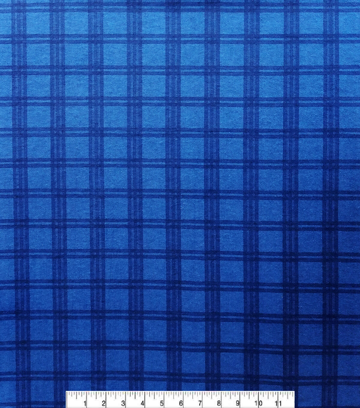 Plaid Blue Super Snuggle Flannel Fabric