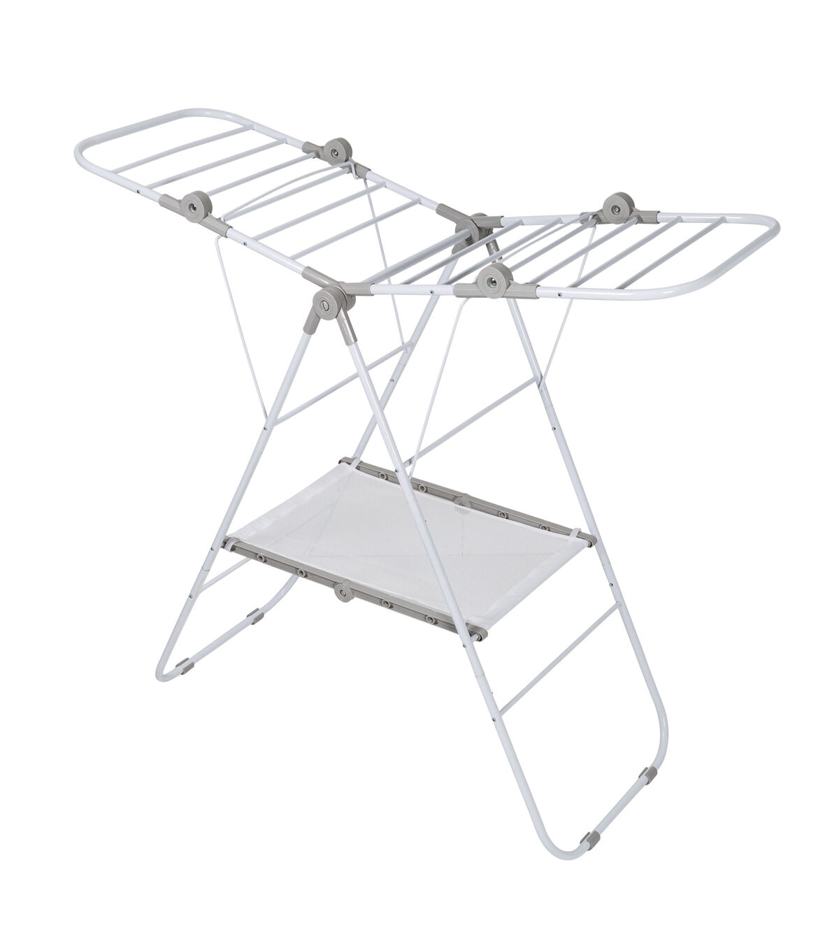 Honey Can Do 47 White Narrow Folding Wing Clothes Drying Rack 50lbs