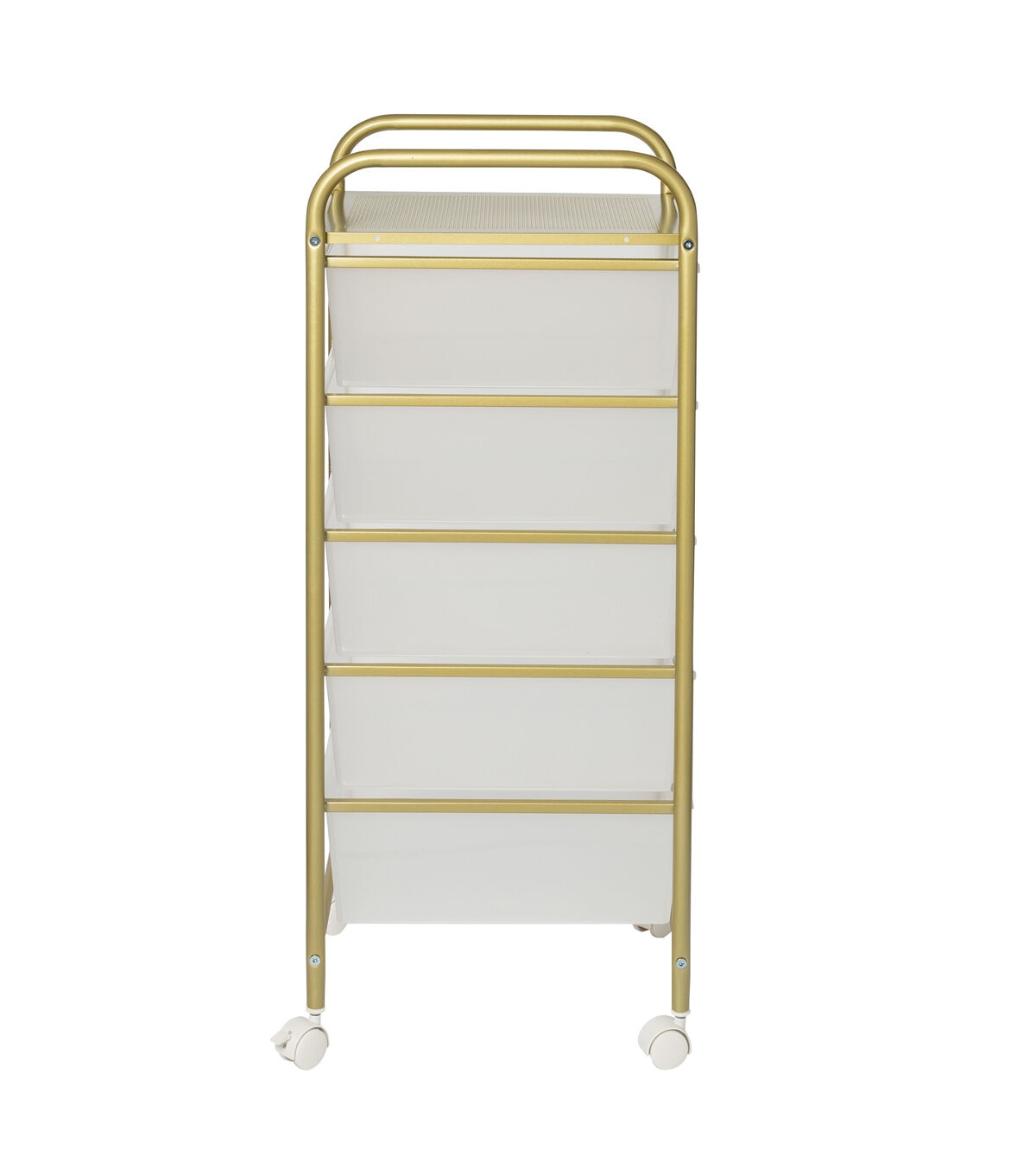 37 Rolling Storage Cart With 5 Plastic Drawers