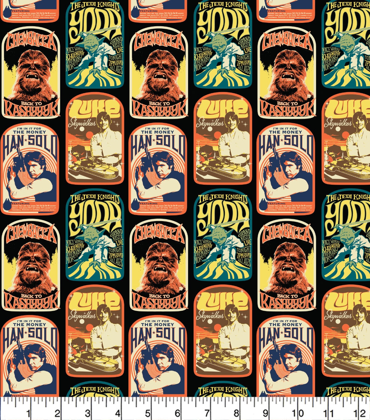 Star Wars Rebel Cast Badges Cotton Fabric