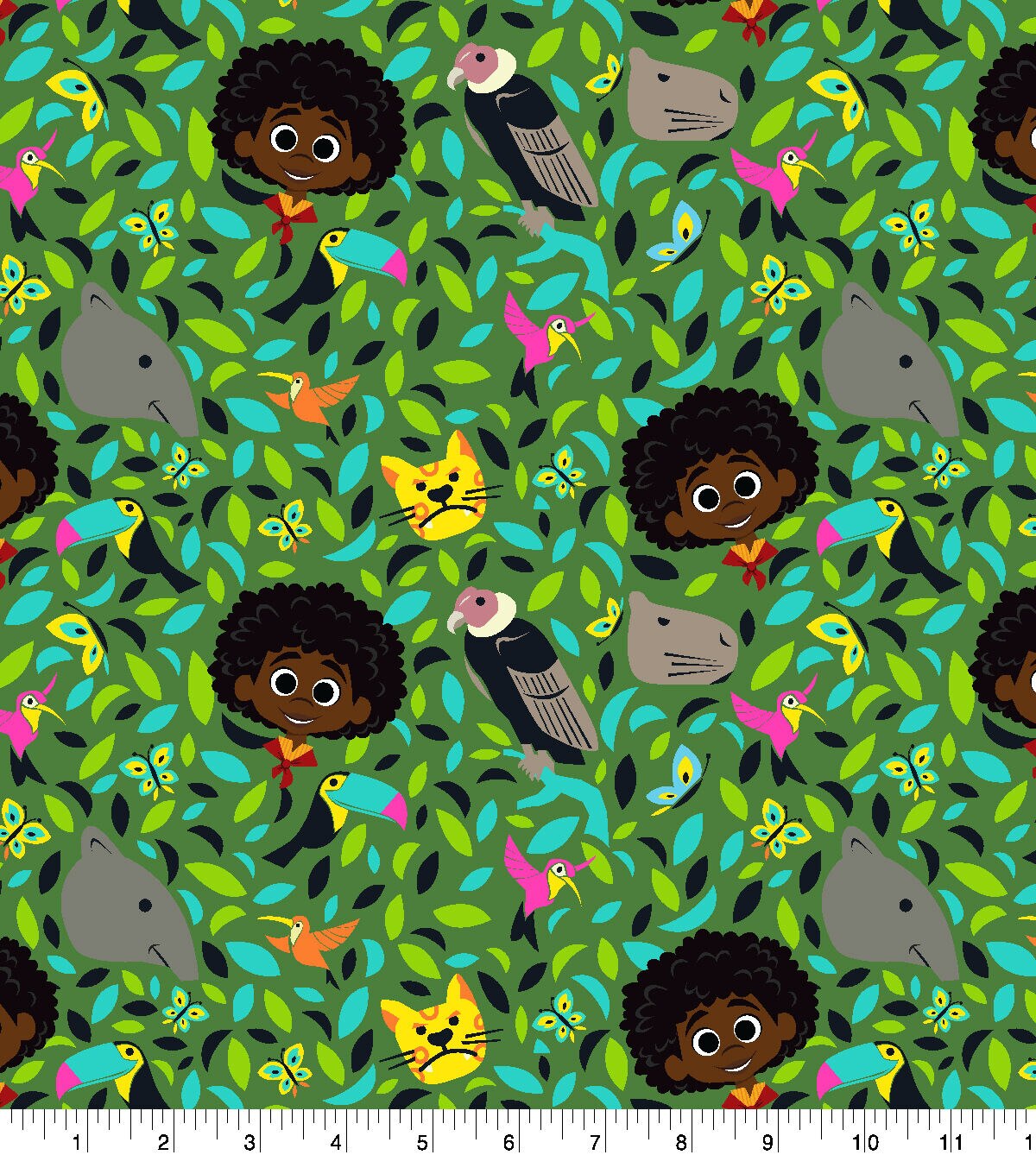 Disney Encanto Antonio Animals Cotton Fabric