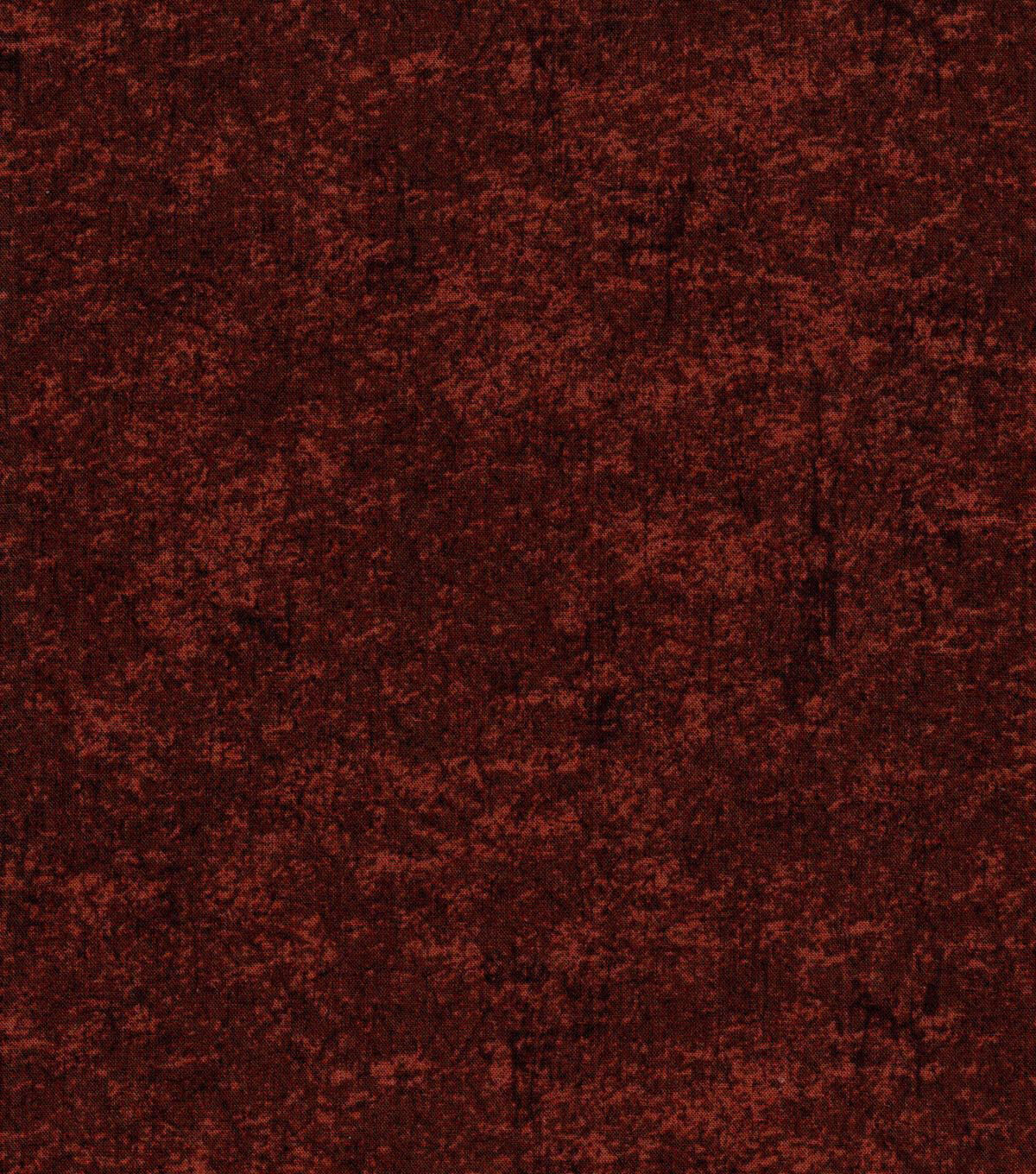 Dark Brown Distressed Quilt Cotton Fabric by Keepsake Calico