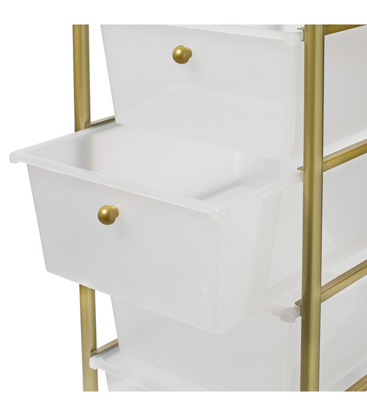 37 Rolling Storage Cart With 5 Plastic Drawers