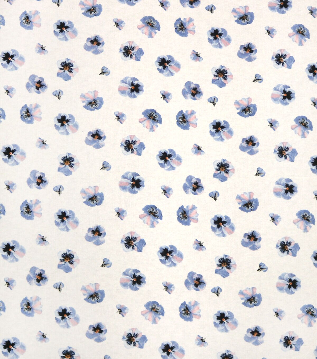 Tossed Floral Super Snuggle Cotton Fabric