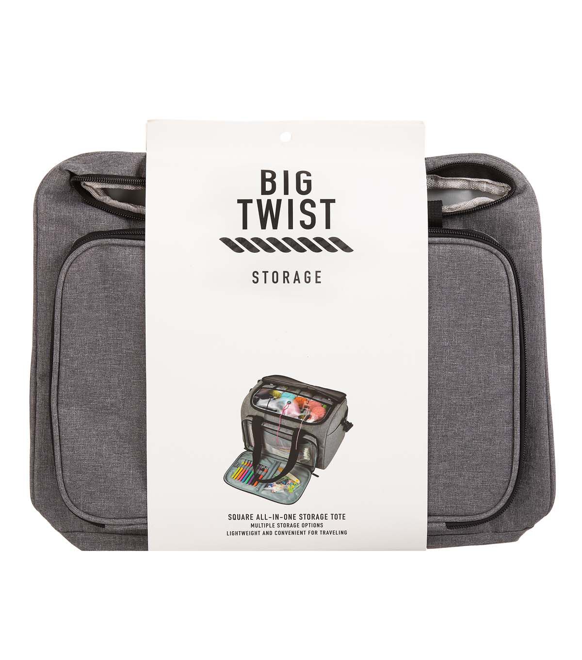 9.5 x 15 All In One Gray Square Storage Bag by Big Twist