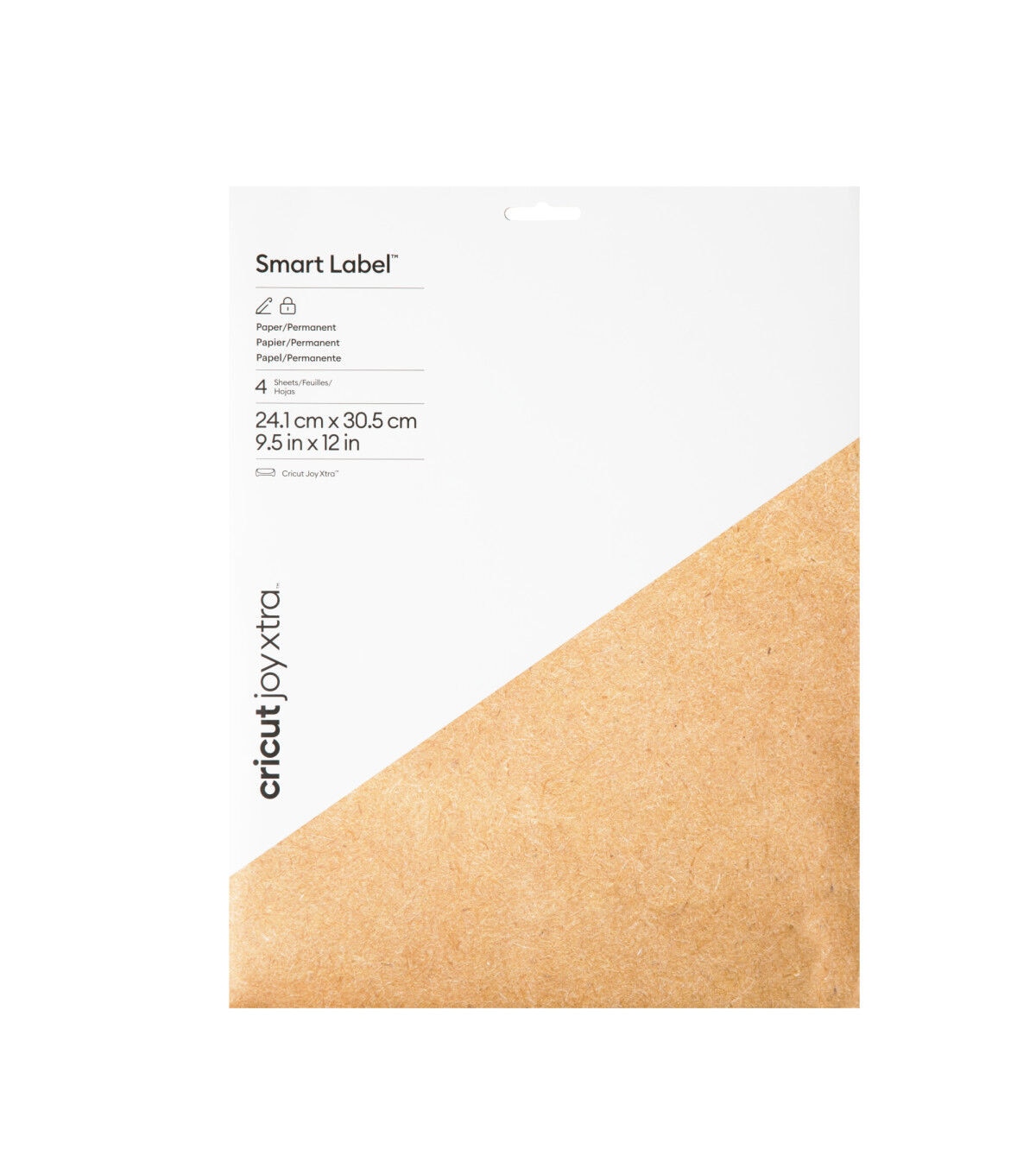 Cricut Joy Xtra 9.5 x 12 Kraft Brown Permanent Smart Label Vinyl 4ct