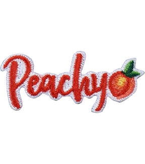 2 x 1 Peachy Iron On Patch by hildie & jo