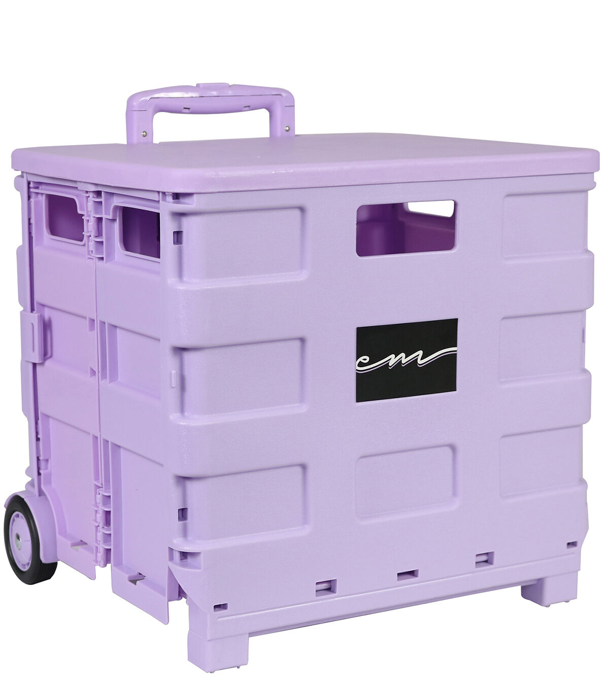 Everything Mary 16 Purple Plastic Collapsible Cart Organizer