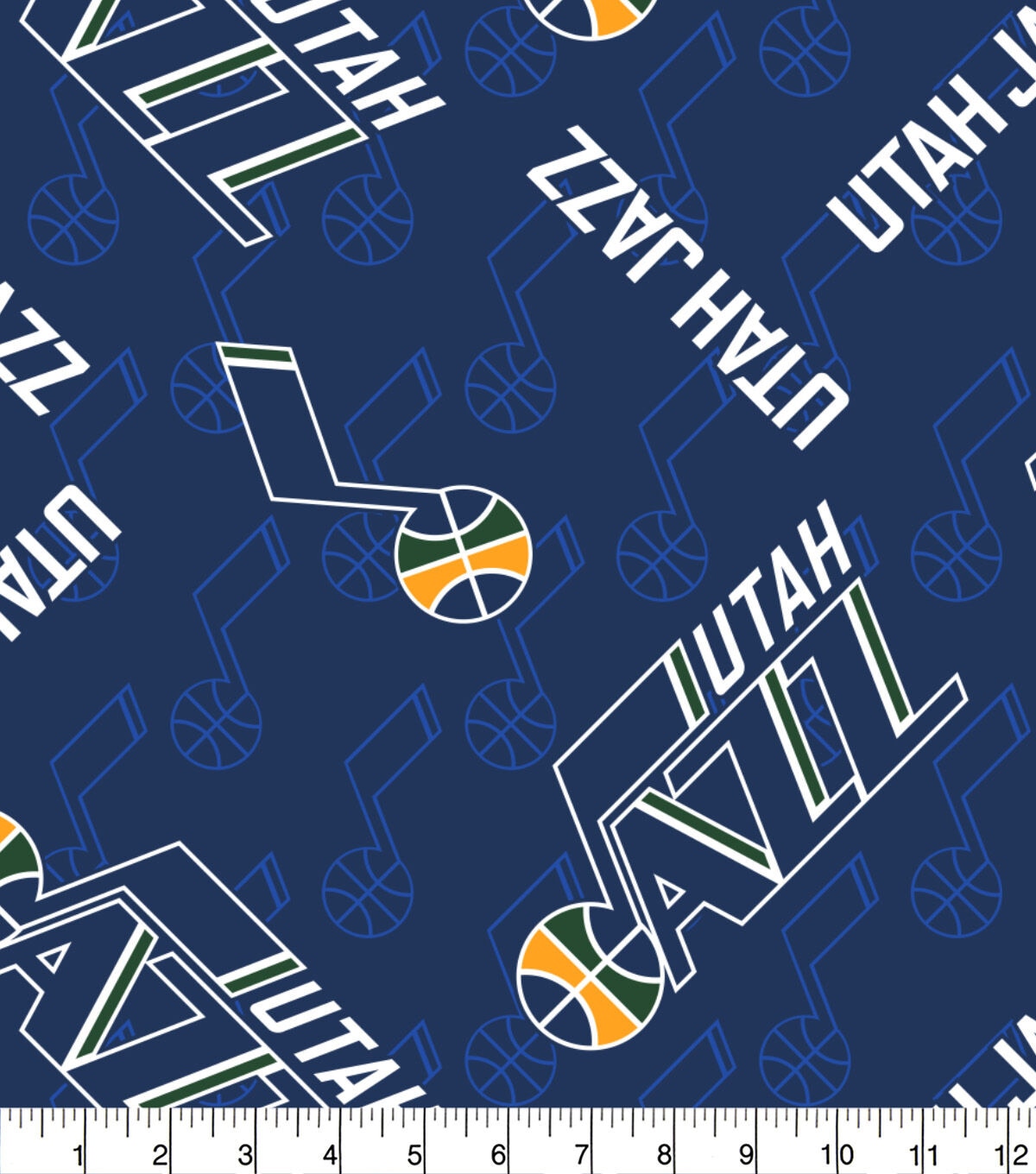 Utah Jazz Fleece Fabric Logo Toss