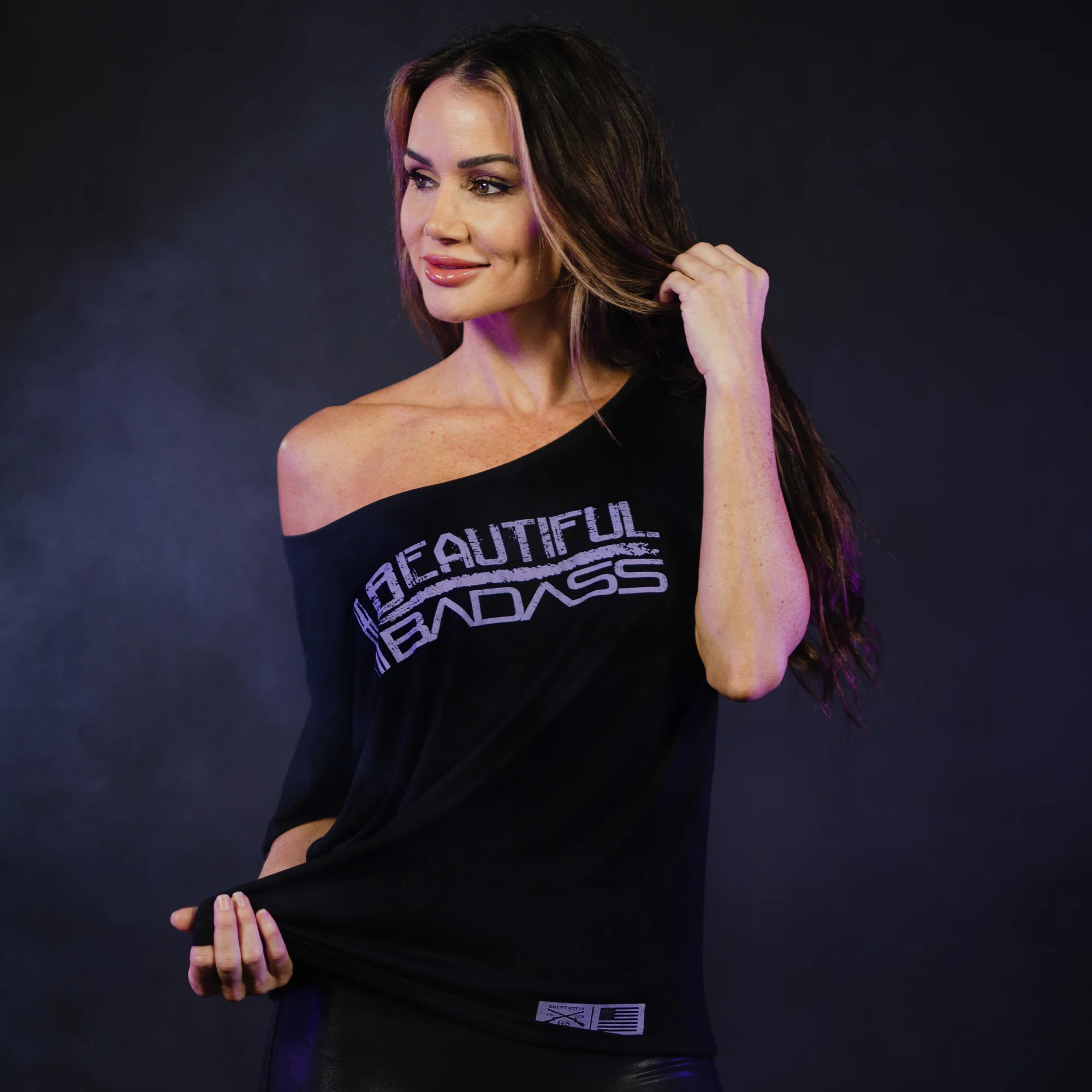 Women's Beautiful Badass Slouchy T-Shirt - Black