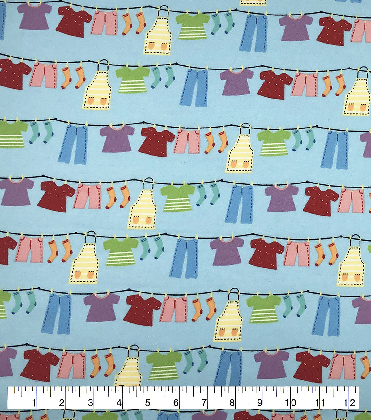 Drying Clothes Super Snuggle Flannel Fabric