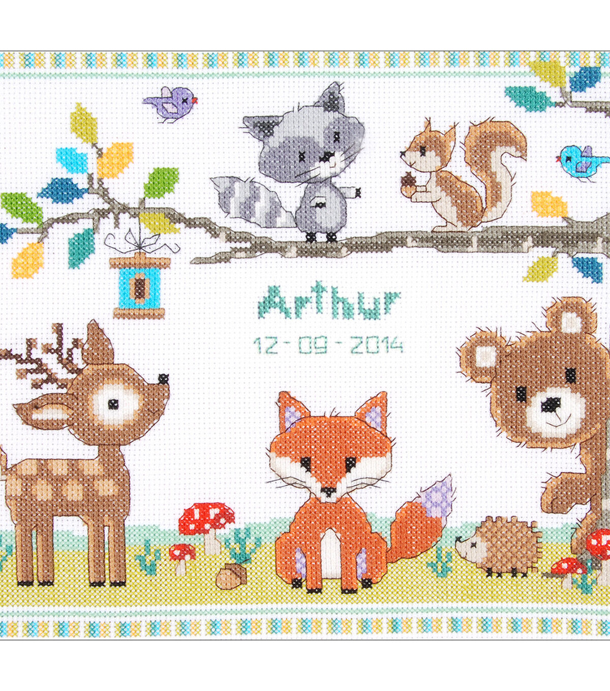 Vervaco 11 x 10 Forest Animals Counted Cross Stitch Kit