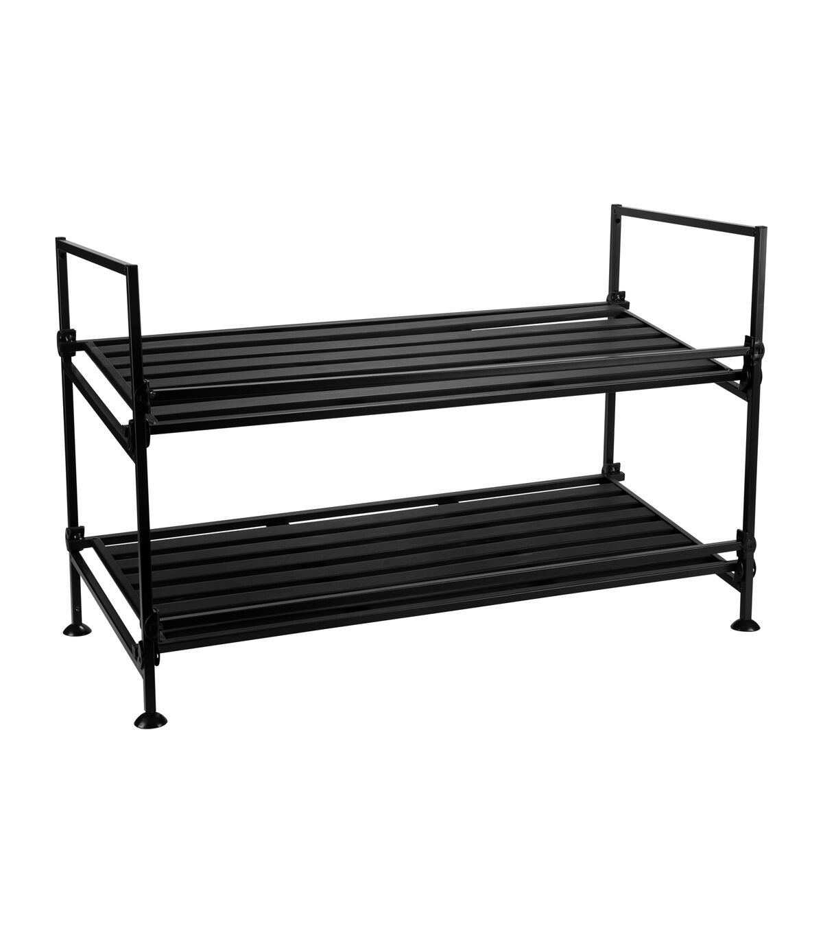 Organize It All 25 Espresso 2 Tier Shoe Rack