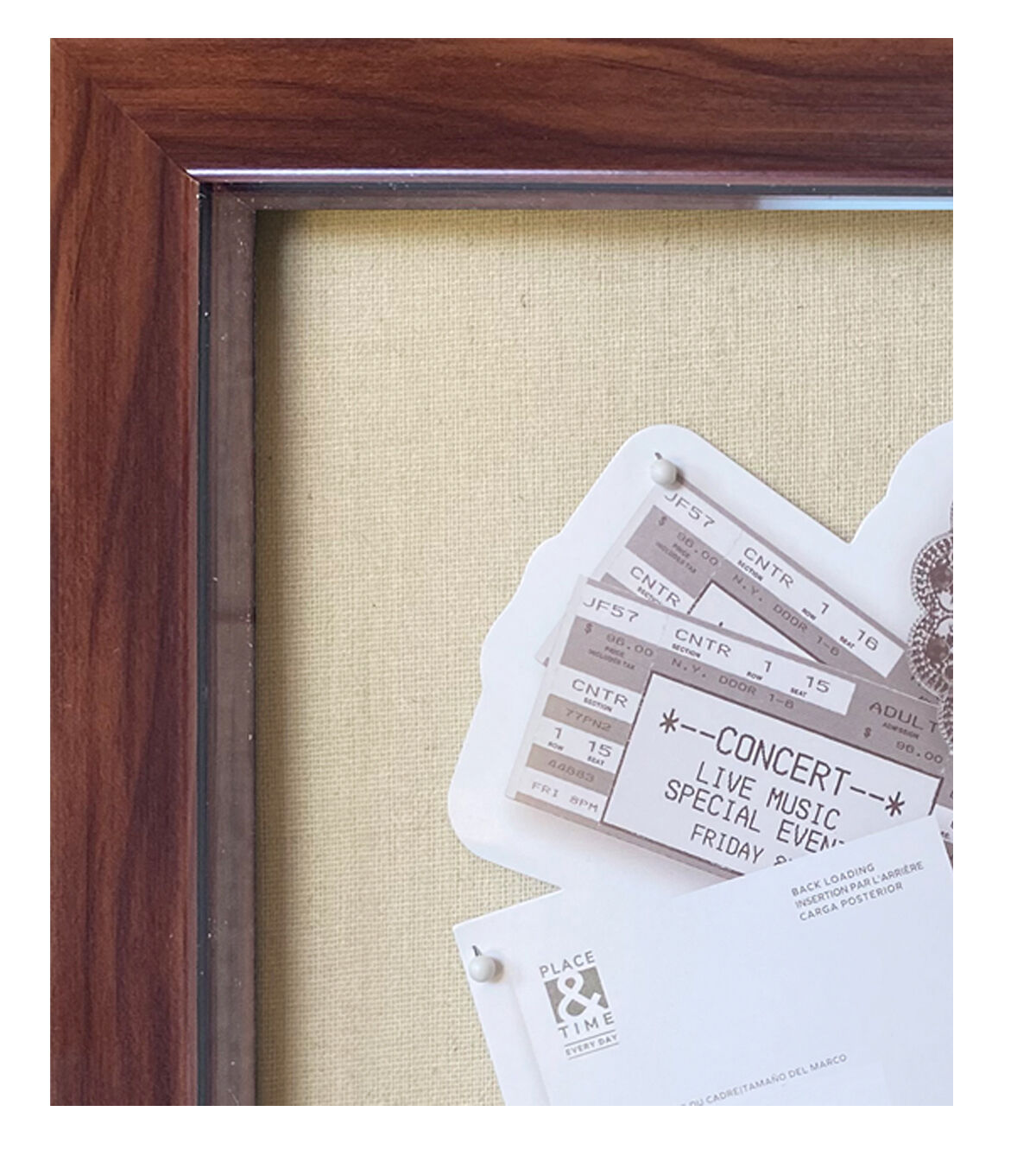 12 x 12 Cherry Front Loading Shadow Box by Place & Time