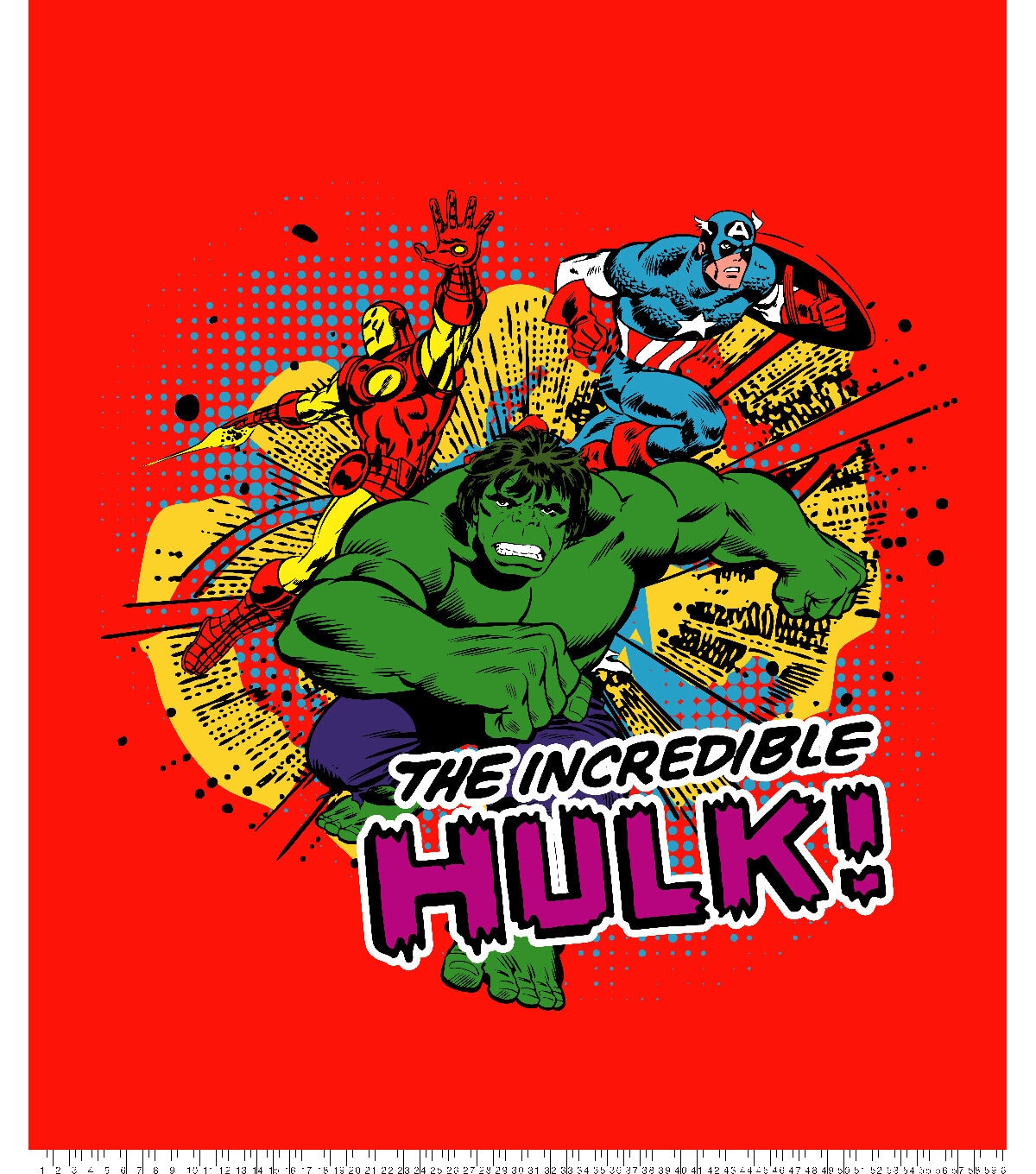 Marvel Retro Group No Sew Fleece Throw 72