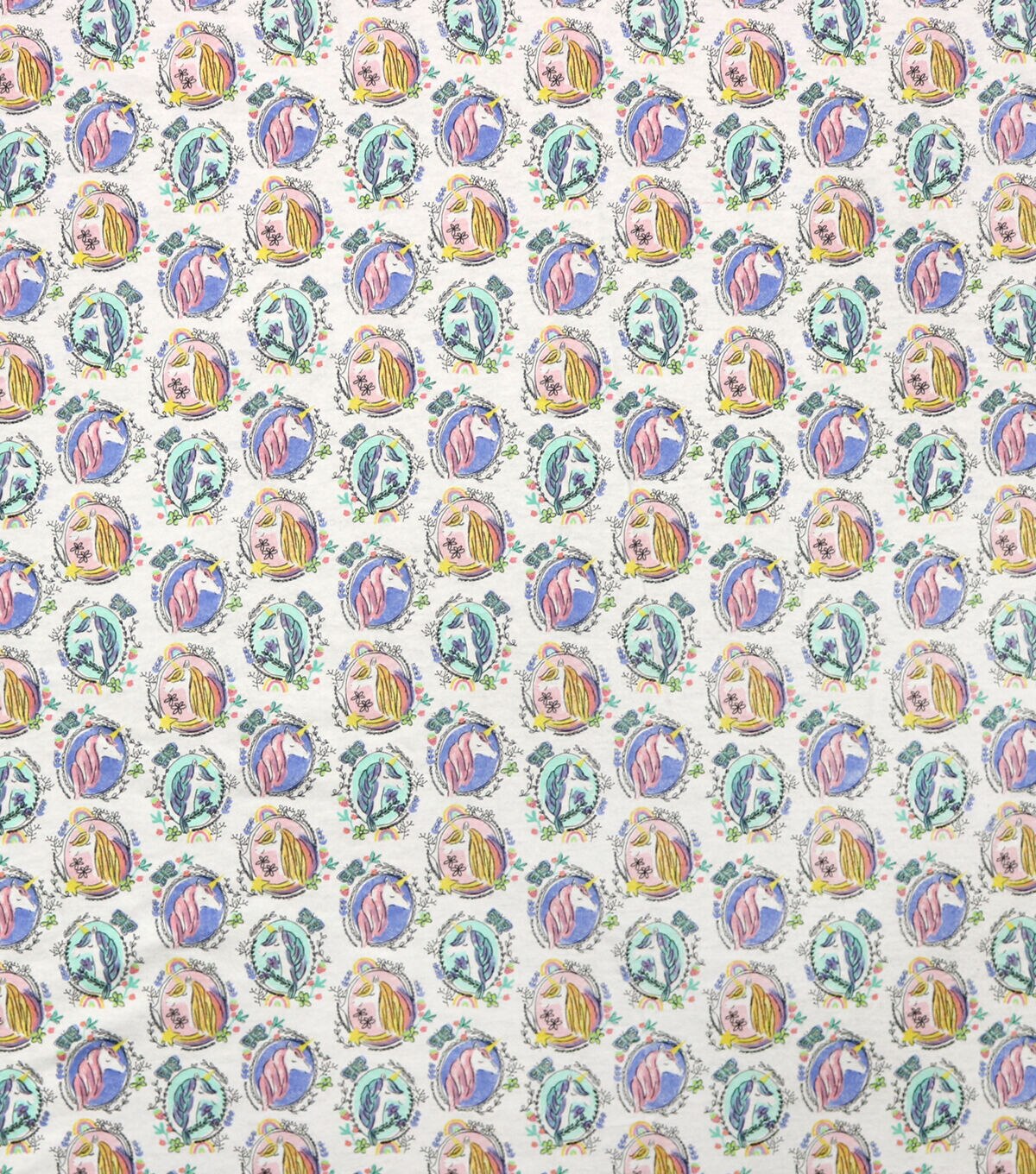 Self Portrait Unicorn Super Snuggle Flannel Fabric