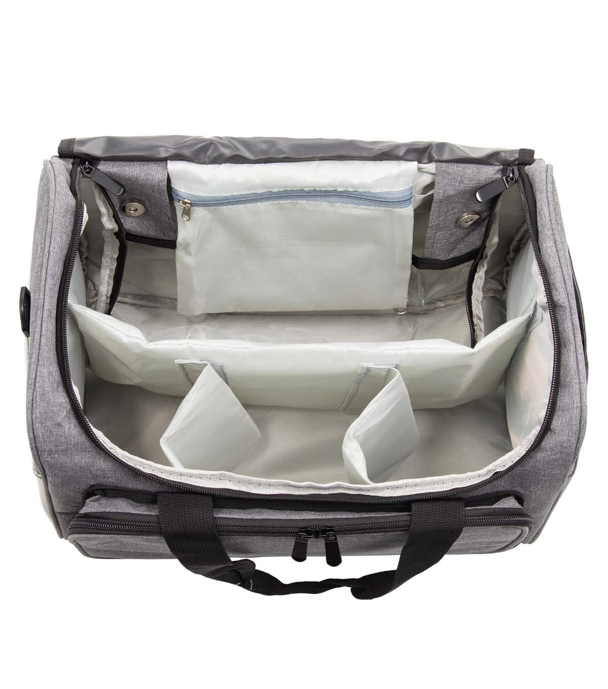 9.5 x 15 All In One Gray Square Storage Bag by Big Twist