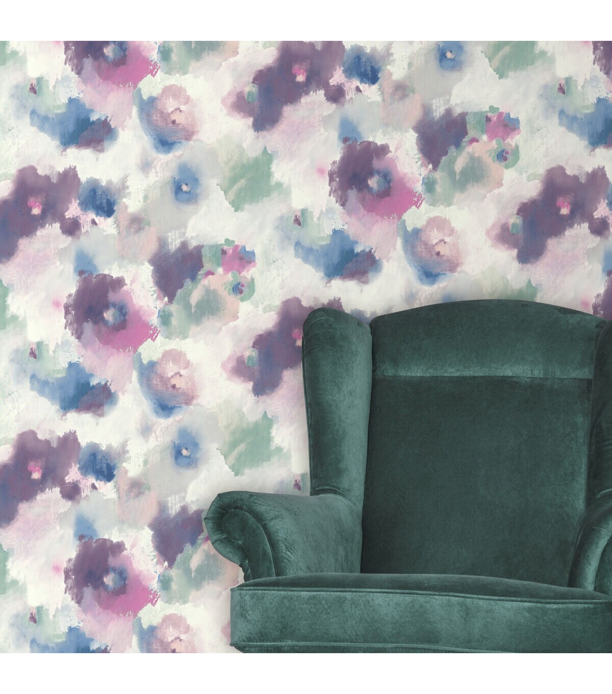RoomMates Wallpaper Impressionist Floral