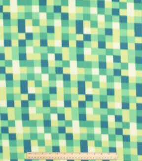 Pixal Geo Blizzard Fleece Fabric