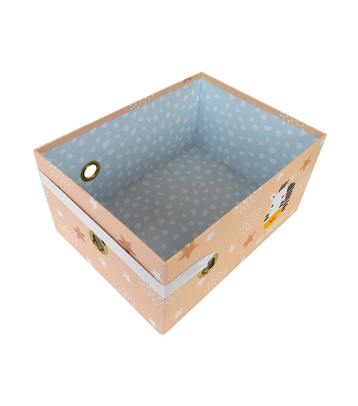 12 Be Brave Rectangle Box With Elastic Closure